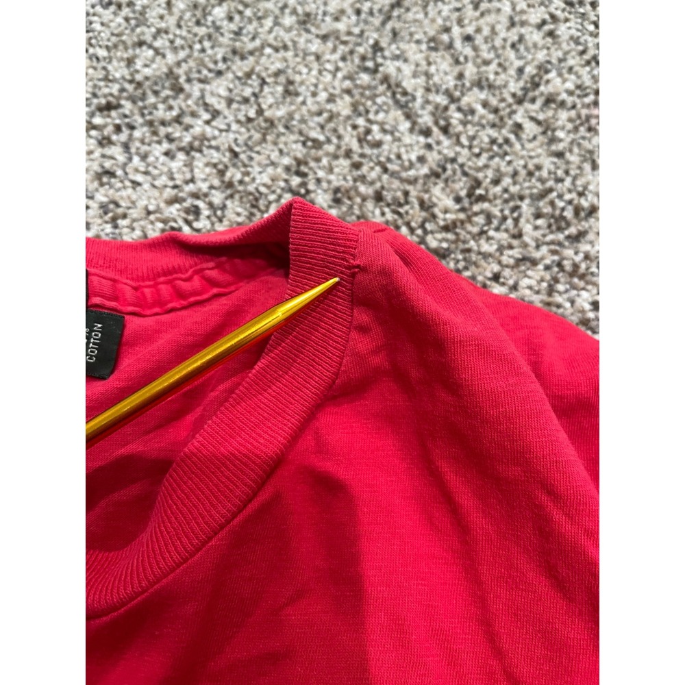 Vintage Polo Country Ralph Lauren Red Pocket T-Shirt Single Stitch Crest Logo S - Picture 4 of 10